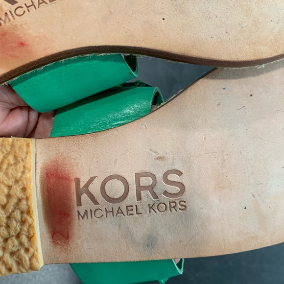 Michael Kors Green  Espadrilles Sandals Size 6 - Picture 6 of 6